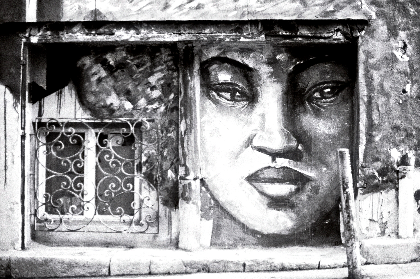 Photographie (Schwarz & Weiß) - Graffiti in Marseille, Marseille, Frankreich
