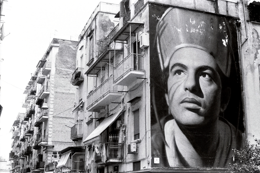 Photographie (Schwarz & Weiß) - Graffiti in Neapel, Neapel, Italien