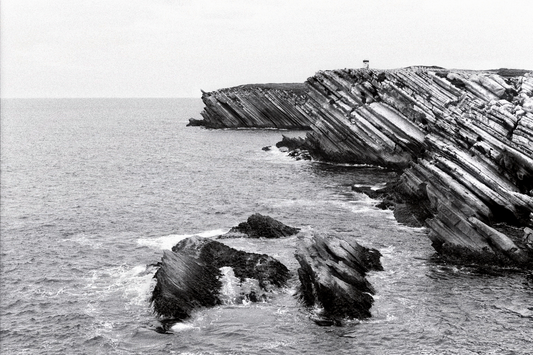 Photographie (Schwarz & Weiß) - Küste, Peniche, Portugal