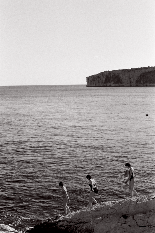 Photographie (Schwarz & Weiß) - Badetag, Marseille, Frankreich