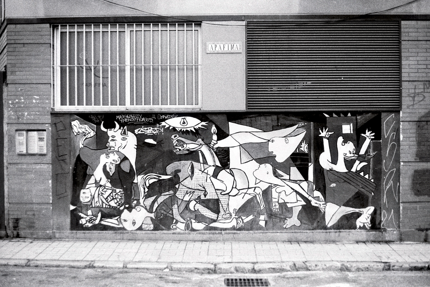 Photographie (Schwarz & Weiß) - Graffiti in Málaga, Málaga, Spanien