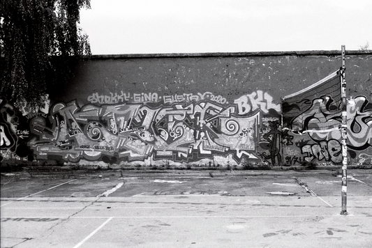 Photographie (Schwarz & Weiß) - Netz (Querformat), Ljubljana, Slowenien
